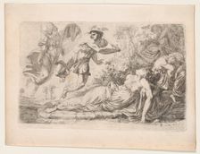 Perseus and the Sleeping Medusa, 1774. Creator: Alexander Runciman