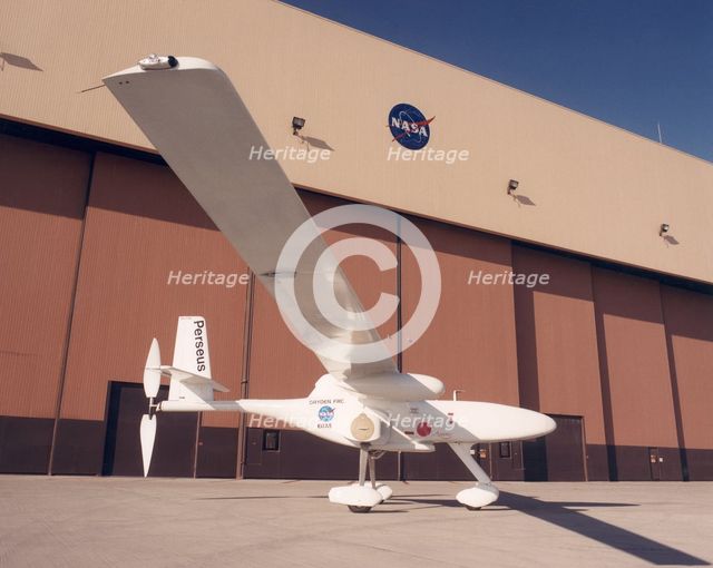 Perseus B parked on ramp, USA, September 1999. Creator: NASA.
