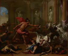 Perseus Confronting Phineus with the Head of Medusa, about 1705-1710. Creator: Sebastiano Ricci