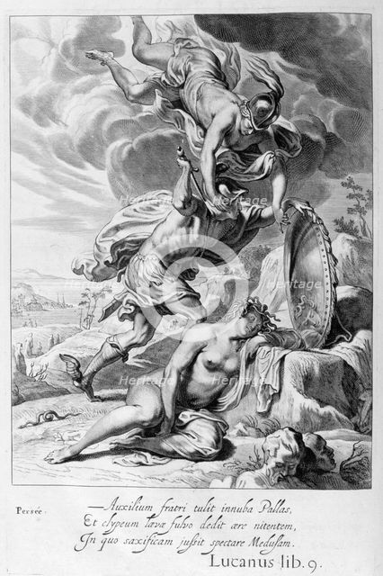 Perseus cuts off Medusa's head, 1655. Creator: Unknown.
