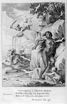 Perseus delivers Andromeda from the sea monster, 1655. Creator: Unknown