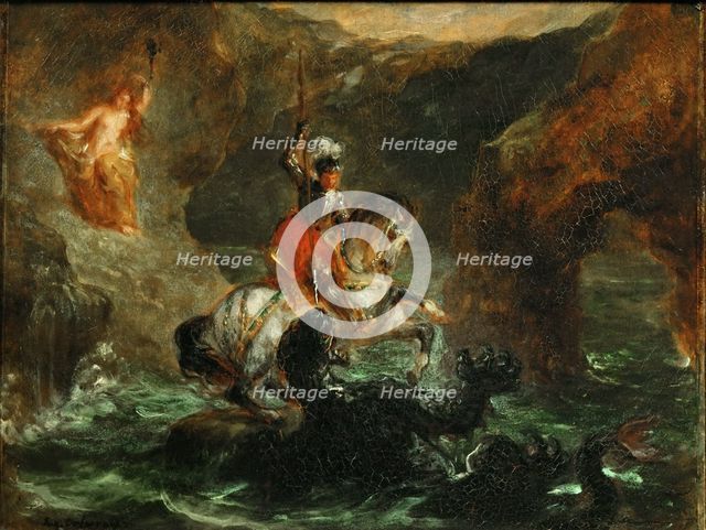 Perseus Freeing Andromeda, 1847. Creator: Delacroix, Eugène (1798-1863).