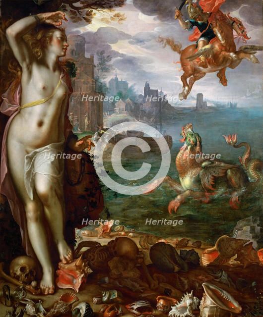 Perseus Freeing Andromeda. Artist: Wtewael, Joachim (1566-1638)