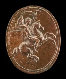 Perseus Mounted on Pegasus, mid 16th century. Creator: Unknown