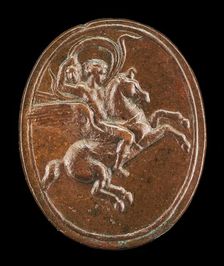 Perseus Mounted on Pegasus, mid 16th century. Creator: Unknown