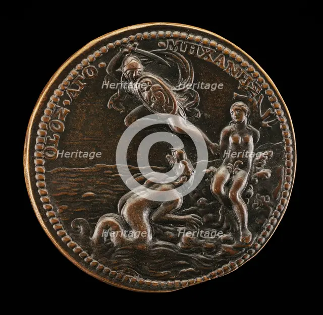 Perseus Rescuing Andromeda [reverse], 16th century. Creator: Unknown.
