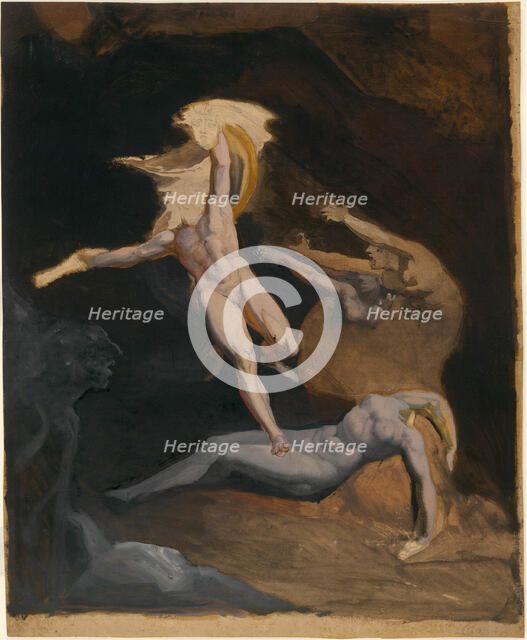 Perseus Starting from the Cave of the Gorgons, c.1816. Creator: Henry Fuseli.