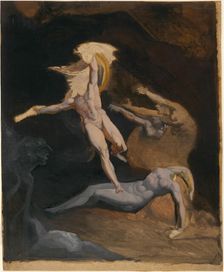 Perseus Starting from the Cave of the Gorgons, c.1816. Creator: Henry Fuseli
