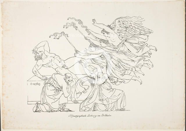 Persecution of Orestes, 1804. Creator: Johann Gottfried Schadow.