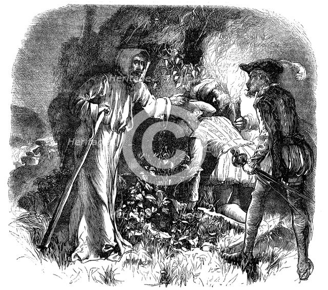 Persecution of Waldenses by Roman church, c1476 (19th century). Artist: Unknown