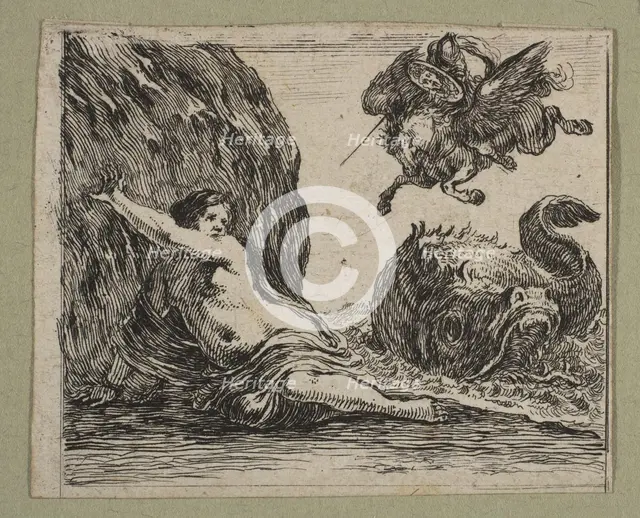 Persée et Andromede, 1644. Creator: Stefano della Bella.