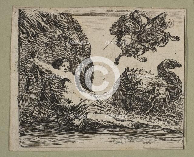 Persée et Andromede, 1644. Creator: Stefano della Bella.