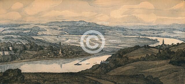 'Persenburg on the Danube', c20th century. Artist: Richard Lux.