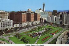 Pershing Square, Los Angeles, California, USA, 1970