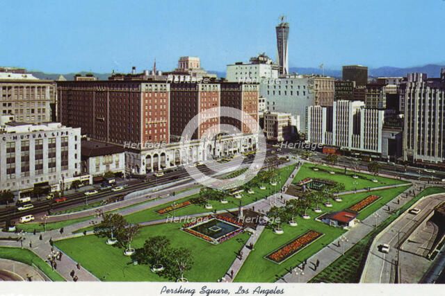 Pershing Square, Los Angeles, California, USA, 1970. Artist: Unknown