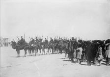 Persian troops - camel artillery, 1918. Creator: Bain News Service