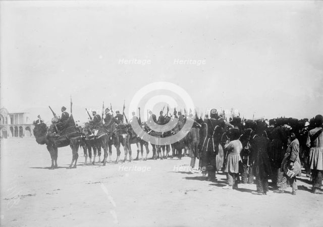 Persian troops - camel artillery, 1918. Creator: Bain News Service.