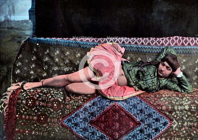 Persian woman in a harem, c1890.Artist: Gillot