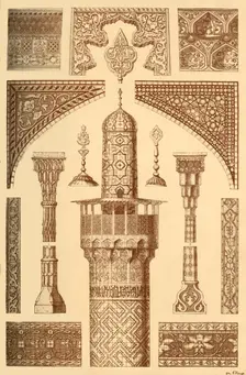 Persian architectural ornament, (1898). Creator: Unknown