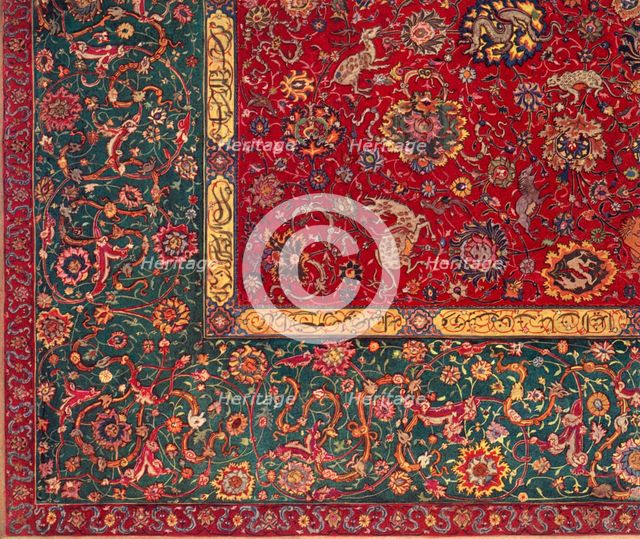 Persian carpet, c1550, (1926). Artist: Unknown
