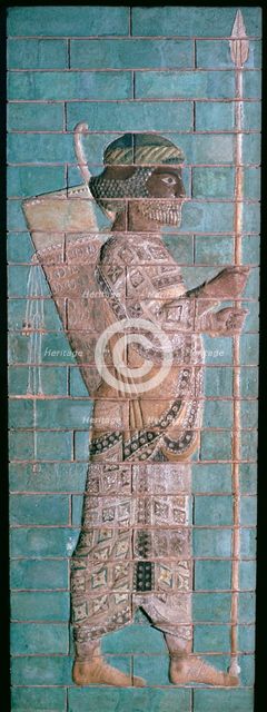 Persian enamelled brick archer, 6th century BC. Artist: Unknown