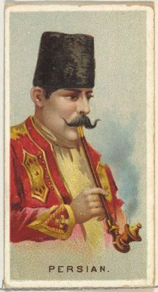 Persian, from World's Smokers series (N33) for Allen & Ginter Cigarettes, 1888. Creator: Allen & Ginter