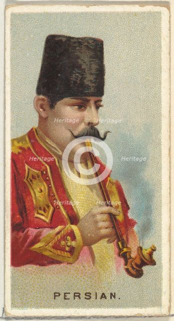 Persian, from World's Smokers series (N33) for Allen & Ginter Cigarettes, 1888. Creator: Allen & Ginter.