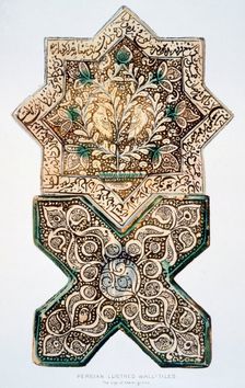 Persian Lustred wall-tiles, pub. 1891. Creator: Henry Wallis (1830-1916)