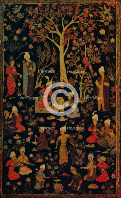 'Persian Papier Mache Book Cover', c1600. Artist: Unknown.