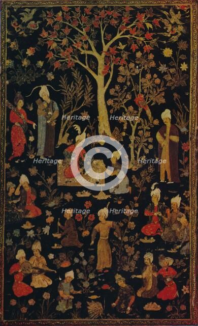 'Persian Papier Mache Book Cover', c1600. Artist: Unknown.