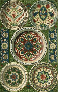 Persian pottery, (1898). Creator: Unknown