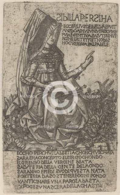 Persian Sibyl, early 15th century. Creator: Unknown.
