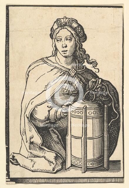 Persian Sibyl, from the series of Sibyls, ca. 1530. Creator: Lucas van Leyden.