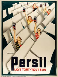 Persil: Lave Tout - Tout Seul, 1935. Creator: Mauzan, Luciano Achille (1883-1952)