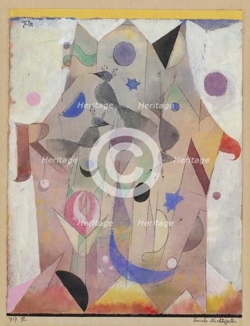 Persische Nachtigallen (Persian Nightingales), 1917. Creator: Paul Klee.