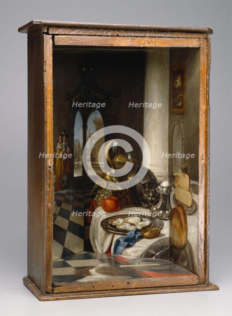Perspective Box of a Dutch Interior, 1663. Creator: Samuel van Hoogstraten.