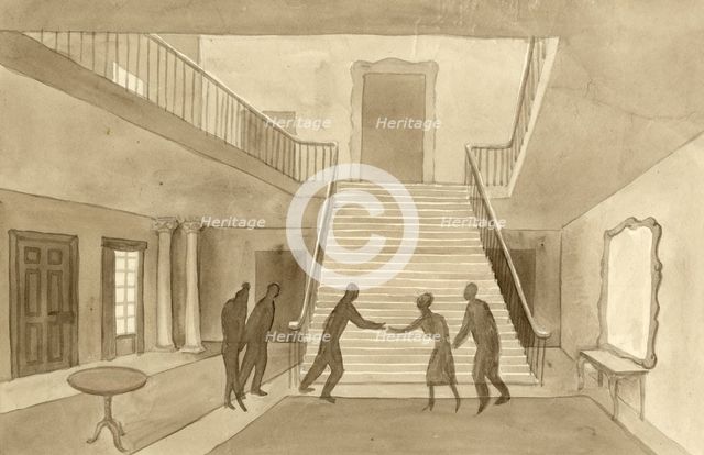 'Perspective drawing', 1951.  Creator: Shirley Markham.