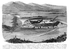 Perspective Plan of Seringapatam, Indicating Severally The British Positions in 1792 and 1799 c189 Creator: James Grant