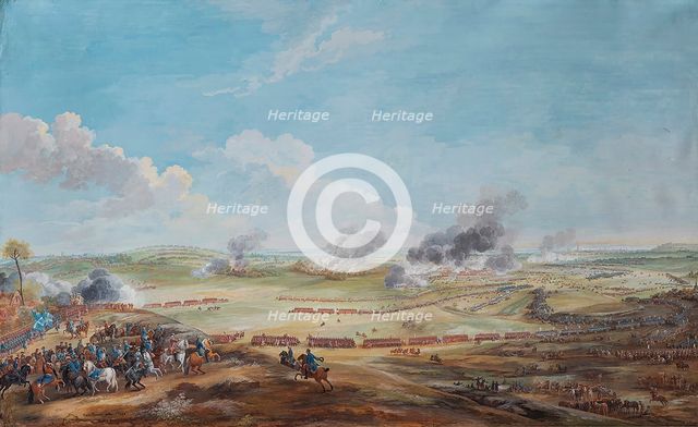 Perspective view of the battle of Lawfeld on 2nd July 1747, 1768. Creator: Blarenberghe, Louis-Nicolas van (1716?1794).