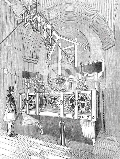 Perspective view of the Great Clock of the Royal Exchange, 1844. Creator: Unknown.