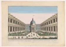 Perspective view of the Great Cloister of the Escorial Tomb of the Kings of Spain, 1700-1799. Creator: Unknown
