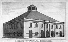 Perspective view of Whitefield's Tabernacle, Moorfields, London, 1772. Artist: J Lodge
