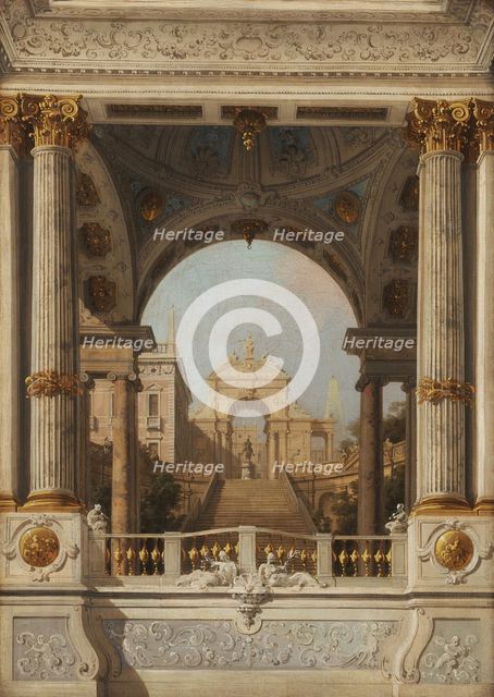 Perspective View (Stage design), c1720-1730. Creator: Canaletto (1697-1768).