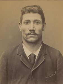 Perrot. Jean. 33 ans, né le 18/11/61 à Tulle (Corrèze). Cordonnier. Anarchiste. 2/7/94., 1894. Creator: Alphonse Bertillon
