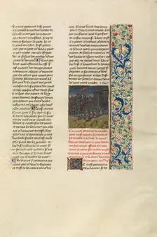 Perrot le Biernois Invading Montferrant; Chroniques (Book Three), about 1480-1483. Creator: Unknown