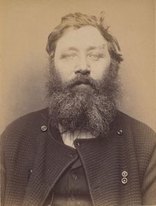Perrare. Antoine. 53 ans, né à St Diaur (Rhône). Mécanicien. Anarchiste. 10/3/94. , 1894. Creator: Alphonse Bertillon
