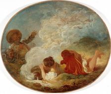 Perrette et le pot au lait, c1770. Creator: Jean-Honore Fragonard