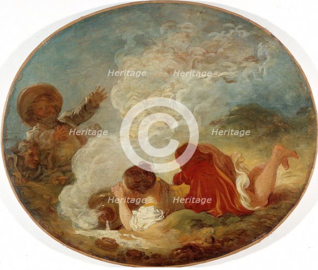 Perrette et le pot au lait, c1770. Creator: Jean-Honore Fragonard.