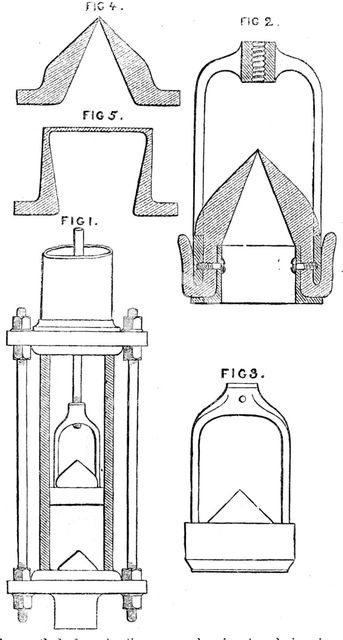 Perreaux's patent pump valves in the International Exhibition, 1862. Creator: Unknown.