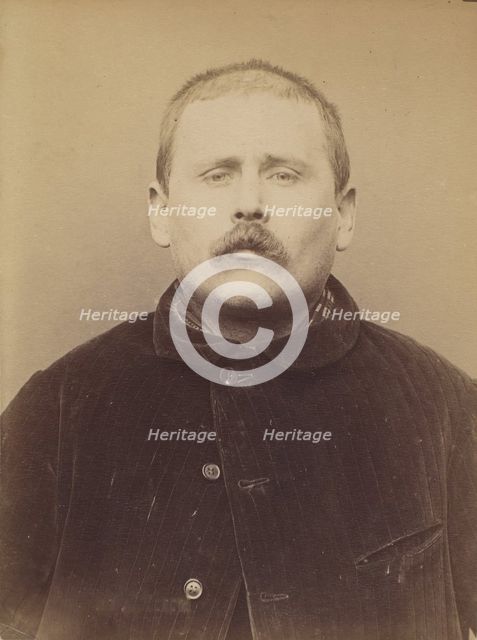 Perrier (dit Theriez). Louis. 35 ans, né le 25/8/58 à Paris Vllle. ébéniste. Anarchiste. 1..., 1894. Creator: Alphonse Bertillon.